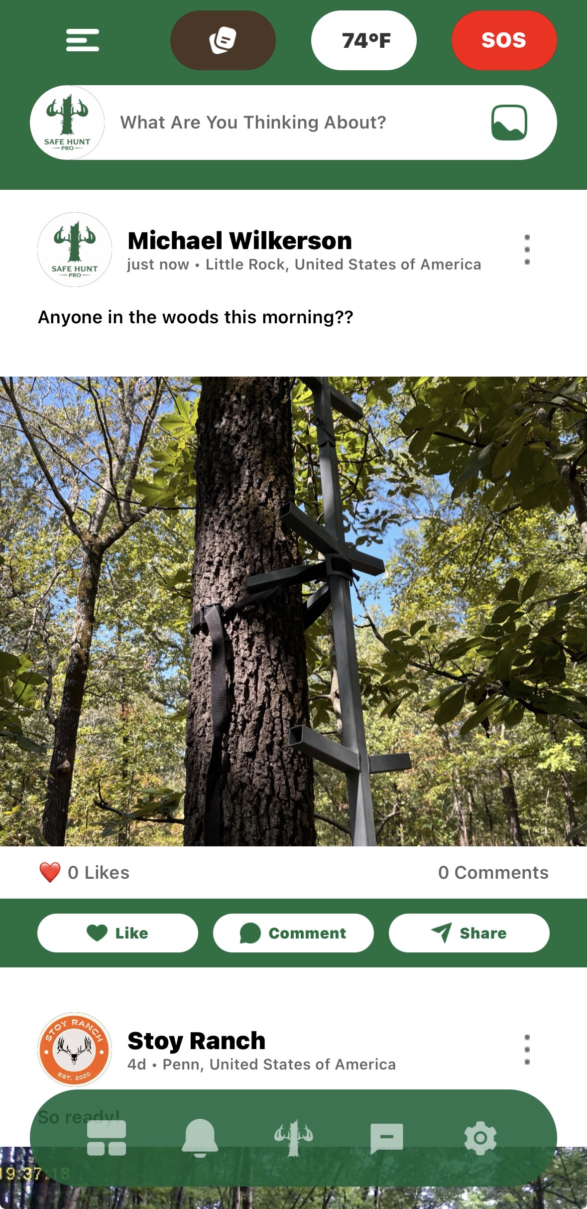 Safe Hunt Pro community feed