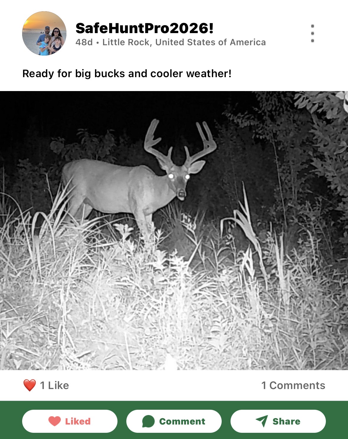 Safe Hunt Pro community hunting post